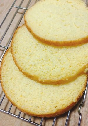 共立て練習用のスポンジケーキ（12cm）-レシピのメイン写真