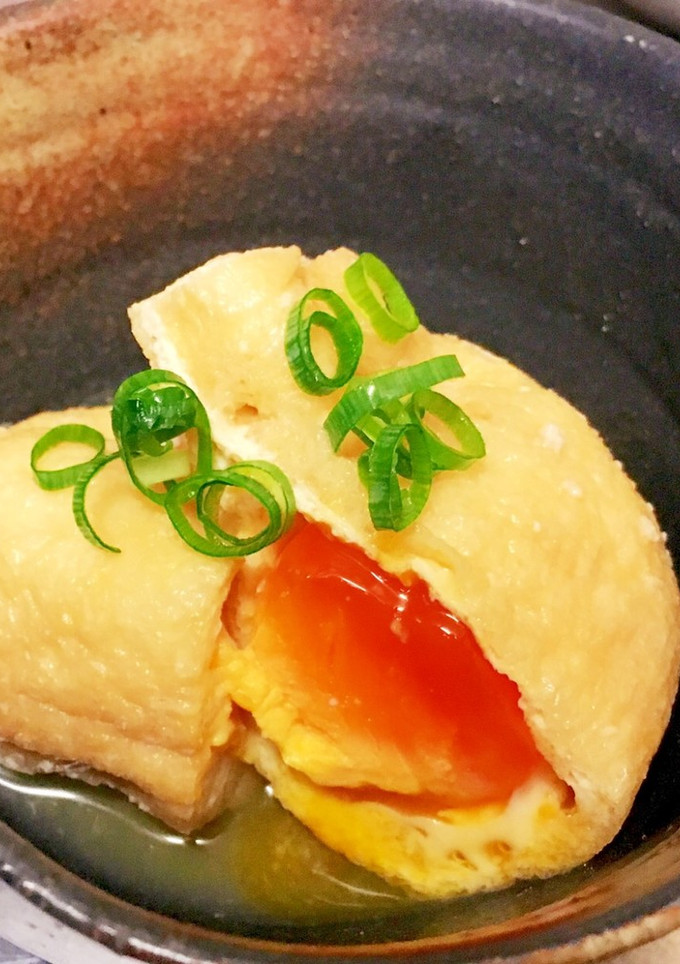 本日のお通し③油揚げの袋煮-レシピのメイン写真