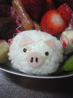 年中■お弁当(ぶた)-レシピのメイン写真