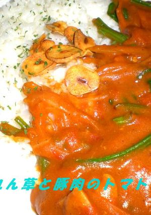 ほうれん草と豚肉のトマトカレー-レシピのメイン写真