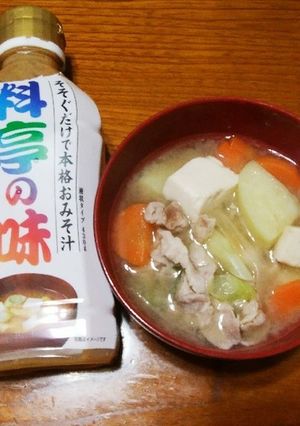 手間無し簡単♬絶品豚汁♡液みそ-レシピのメイン写真