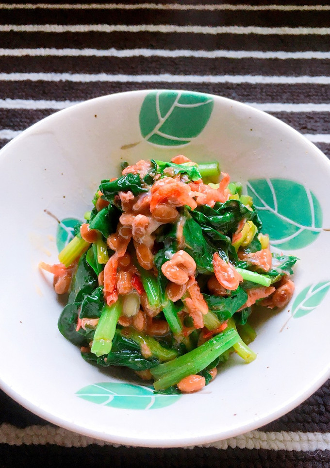 下茹でなし！ほうれん草の納豆マヨチー炒め-レシピのメイン写真
