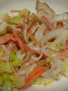 混ぜるだけ♪ちくわと野菜のゴマドレ和え-レシピのメイン写真