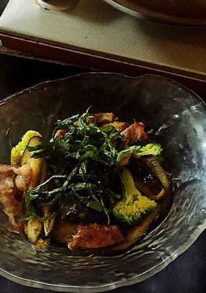 砂肝となすとブロッコリーのポン酢炒め-レシピのメイン写真