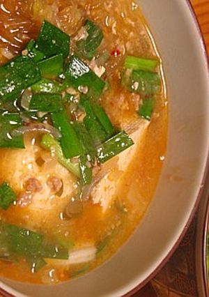 豆腐の四川風春雨スープ-レシピのメイン写真