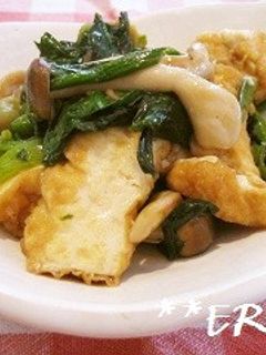 ほうれん草と厚揚げの炒め煮~♪♪-レシピのメイン写真