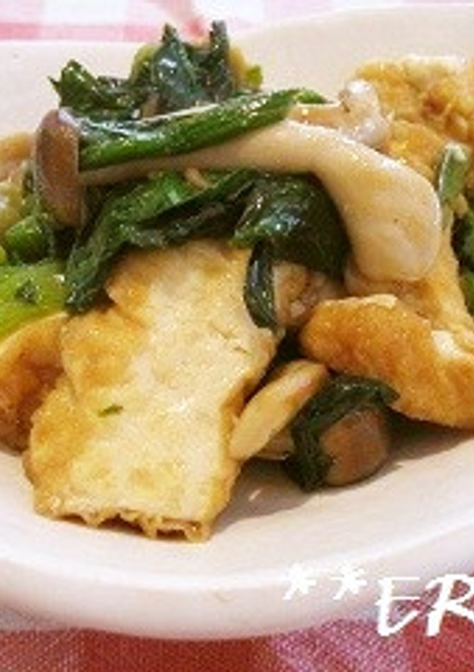 ほうれん草と厚揚げの炒め煮～♪♪-レシピのメイン写真