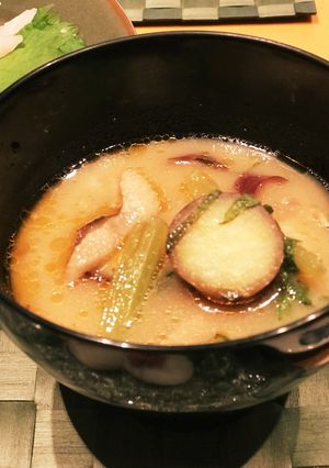 ☆鶏皮入りお味噌汁-レシピのメイン写真