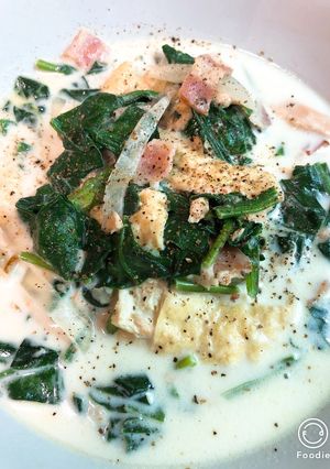 食べるスープ〜牛乳とチーズほうれん草〜-レシピのメイン写真