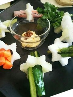 野菜をスティックをリングでお洒落に-レシピのメイン写真