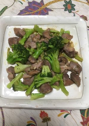 砂肝とブロッコリーの炒めもの-レシピのメイン写真