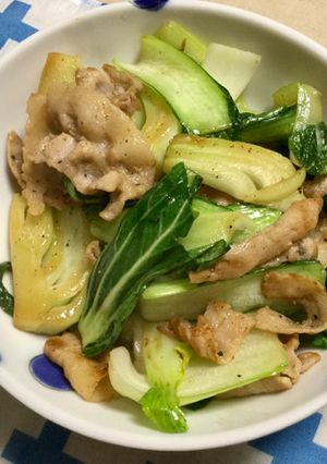 手間なしみそde青梗菜の豚肉炒め-レシピのメイン写真