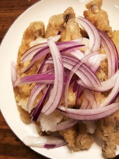手羽中唐揚げ!玉ねぎおろしのポン酢掛け-レシピのメイン写真