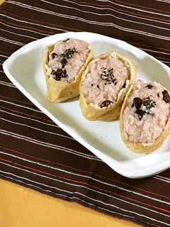 美人レシピ・赤飯いなり-レシピのメイン写真
