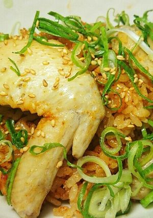 手羽先の韓国風炊き込みご飯-レシピのメイン写真