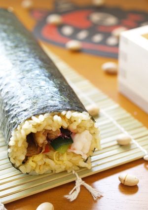 カレー風味の恵方巻き-レシピのメイン写真