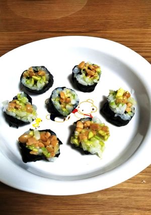 幼児さんのアボカド納豆巻き-レシピのメイン写真