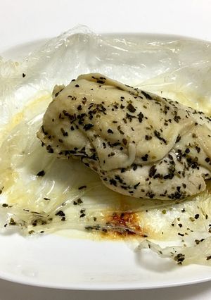 バジル香る鶏胸肉のレンジ蒸し-レシピのメイン写真