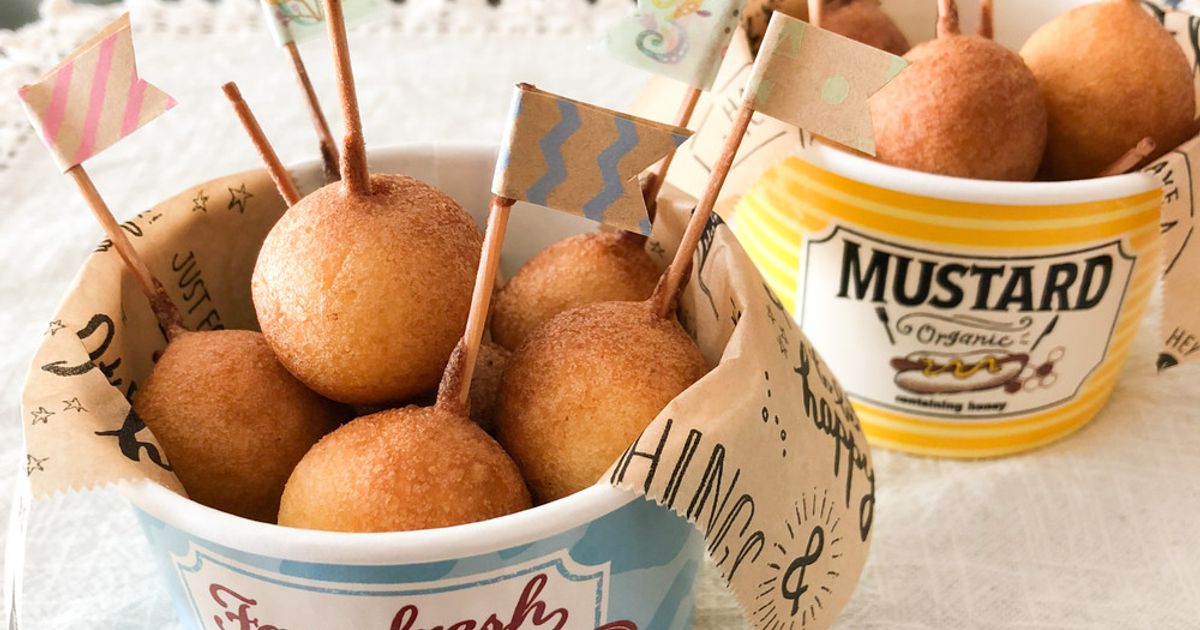 まんまるかわいい♪ミニアメリカンドッグ☆ by こと味 【クックパッド