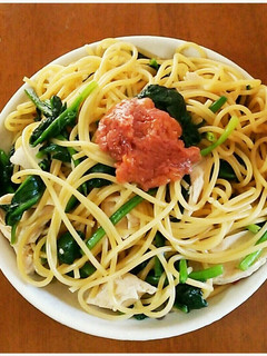 簡単ヘルシー!ささみとほうれん草パスタ-レシピのメイン写真