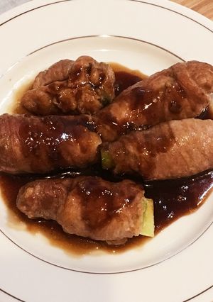 アスパラの肉巻き赤ワインソース-レシピのメイン写真