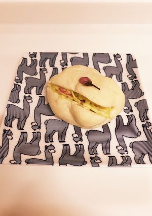 ❁桜の塩漬けとキャベツのロールサンド❁-レシピのメイン写真