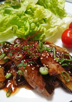 味付け簡単☆茄子の豚バラ巻き-レシピのメイン写真