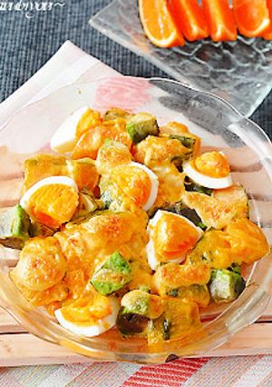 減塩！カボチャとアボカドのホットサラダ♪-レシピのメイン写真