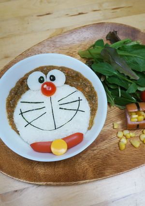 宝島クッキング ドラえもんのデコカレー-レシピのメイン写真