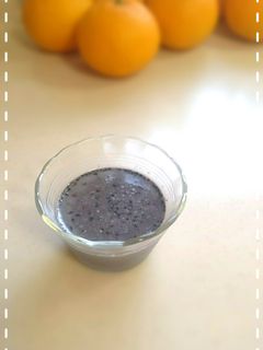 黒ごまプリン-レシピのメイン写真