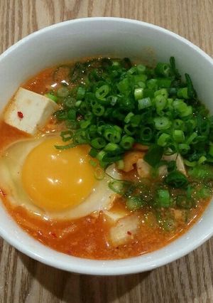 うちの即席!お豆腐とキムチのスープ。-レシピのメイン写真