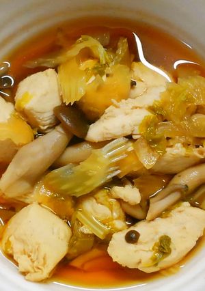 セロリとしめじ 鶏ささみの さっぱり煮❀-レシピのメイン写真
