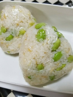 アミエビと枝豆のおにぎり-レシピのメイン写真
