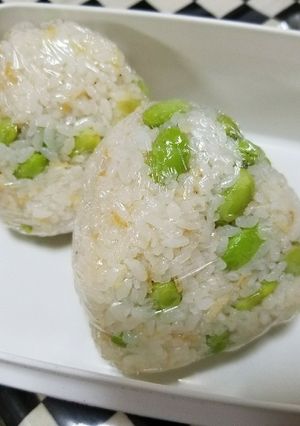 アミエビと枝豆のおにぎり-レシピのメイン写真