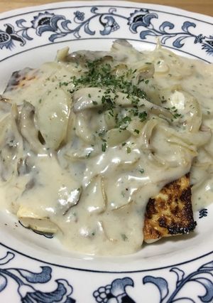 豆腐ステーキのホワイトソースがけ-レシピのメイン写真