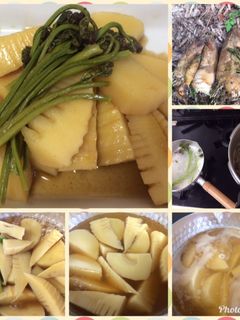 たけのことワラビの煮物-レシピのメイン写真
