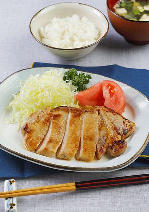 ガッツリ！にんにくみそ漬けポークステーキ-レシピのメイン写真