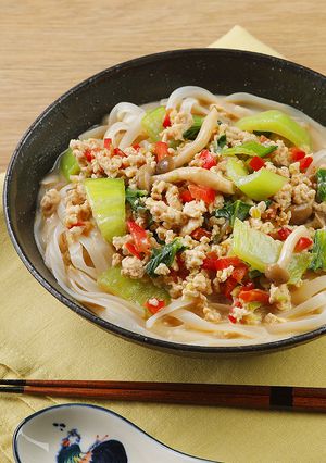 ヘルシーでおいしい♪豆乳坦々米麺-レシピのメイン写真