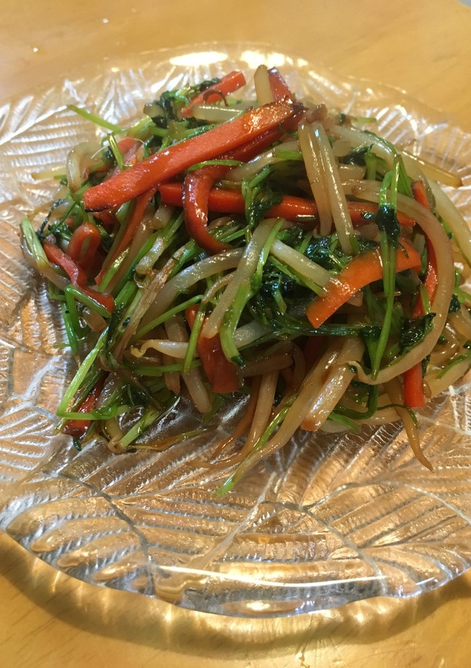 豆苗ともやしのオイスター炒め-レシピのメイン写真
