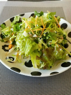 パクチー和え物 ごま油レモンで-レシピのメイン写真