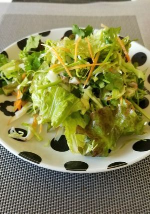 パクチー和え物 ごま油レモンで-レシピのメイン写真