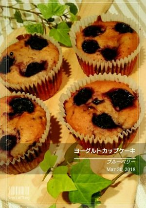 ブルーベリーのヨーグルトカップケーキ-レシピのメイン写真