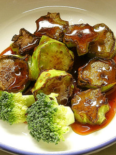 ●ブロッコリーの茎のステーキ蒸し焼き●-レシピのメイン写真