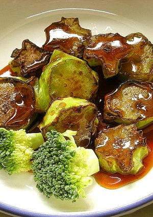 ●ブロッコリーの茎のステーキ蒸し焼き●-レシピのメイン写真
