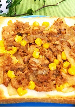 ツナコーントースト-レシピのメイン写真