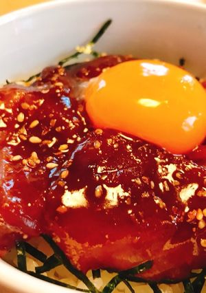 カツオの甘辛韓国風丼-レシピのメイン写真