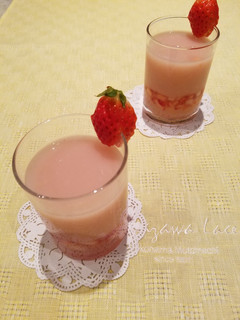 甘酒で作る春の大人デザート-レシピのメイン写真