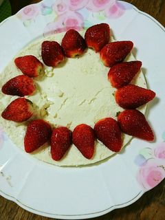 紅白レアチーズケーキ-レシピのメイン写真