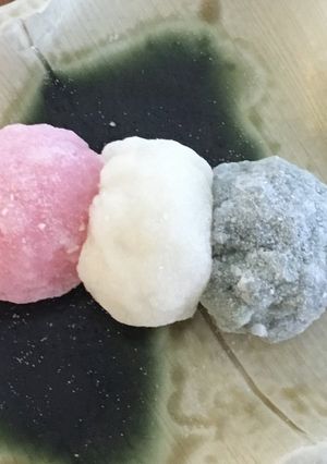 菱餅からのお花見団子（三色団子）-レシピのメイン写真
