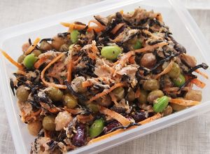 作り置き　豆とひじきのデリ風サラダ-レシピのメイン写真